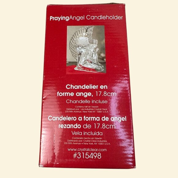 7" Praying Angel Candleholder By Celebrations EUC Beautiful Original Box - Picture 3 of 16